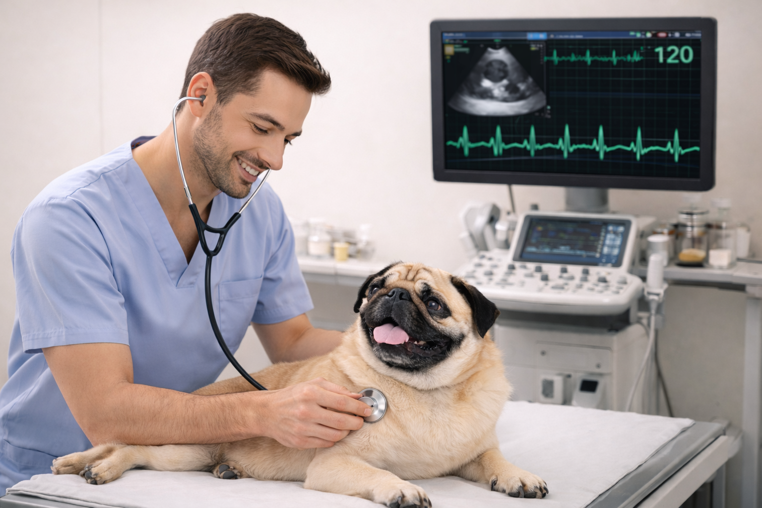 Pet saudável após diagnóstico veterinário